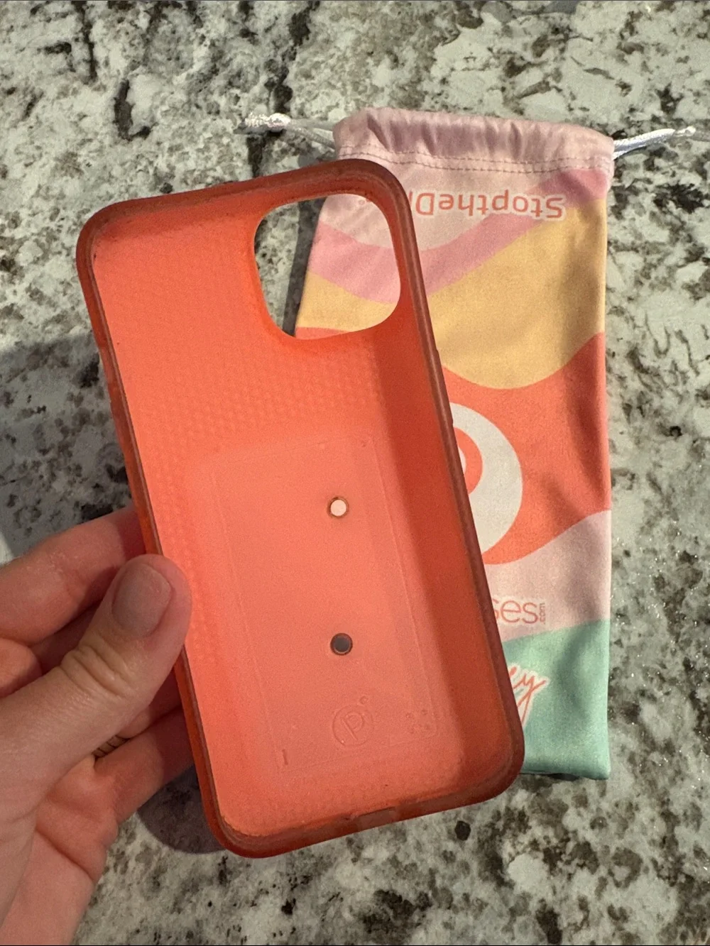 Amber Massey Pastel Wave Phone Case - Mint Pink Coral
